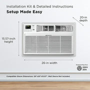 TCL H8T91H 8,000 BTU Smart Through-the-Wall Air Conditioner with Heat