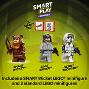 LEGO Star Wars SMART Play AT-ST Attack on Endor Building Set with 3 Minifigures, 347 Pieces, Multicolor, Ages 8+, 6527555