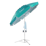 AMMSUN 6.5ft Sports Beach Umbrella with UPF 50+ Sun Protection, Adjustable Tilt and Height, Steel Tripod Stand, Green, AM76008-LC