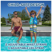 SwimWays Swim Vest Personal Flotation Device with Shark Design, UPF 30+ Protection, Adjustable Straps for Toddlers 2-4 Years, 20148024