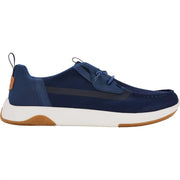 Heydude Wally Drift Mesh Casual Shoes for Men, Navy Blazer White, Slip-On Loafers, Lightweight Rubber Outsole, 43165-4VE