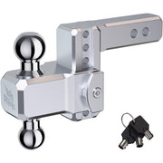 Reno P8-2.0-4in Adjustable Trailer Hitch Aluminum Dual Chrome Balls 2