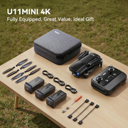 Ruko U11MINI 4K Drone with Camera, Stabilized 3-Axis Gimbal, EIS, AI Takeoff and Landing, GPS, 96-Min Flight Time, 20000ft FPV Transmission, Under 249g