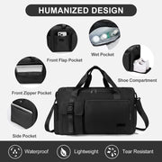 Gynky Duffel Bag 4 in 1 Travel Backpack Duffle Bag Weekender Bags for Women Gym Bag with Shoe and We