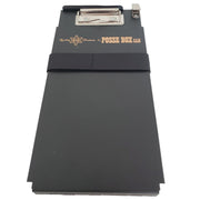 Posse Box Ticket Tender Storage Clipboard with Driver License Holder, Heavy-Duty Strap, Black Vinyl, 5x10 in, TTS43-BV