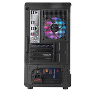 Advanced Battlestations ABS Cyclone M Aqua Gaming Desktop Computer, Intel Core i5-14400F, MSI GeForce RTX 5060 8GB GDDR7, 16GB DDR4 RAM, 1TB PCIe 4.0 NVMe SSD, Windows 11 Home, Black