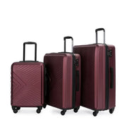 Travelhouse 3 Piece Luggage Set Hardshell Lightweight Suitcase