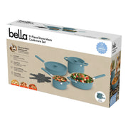 bella 9-Piece Cookware Set, Fits-anywhere Kitchenware Surf