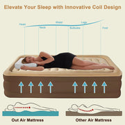 AJONALAA AJONALAA-553790 Air Mattress with Pump, Inflatable Airbed Mattress for Home Camping, 18