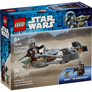LEGO Star Wars The Mandalorian & Grogu Speeder Bike Building Toy, 58 Pieces, Multicolor, 75436