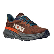 Hoka Challenger 7 Men's Trail Running Shoes, Mineral Brown/Asteroid, Medium Width, Size 12, 8.9 oz