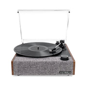 Victrola VTA-74-WLN Eastwood II 3-Speed Bluetooth Record Player W/Audio-Technica Cartridge & Built-in Speakers, Walnut
