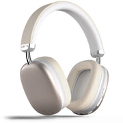 VEAT00L Bluetooth Headphones Over Ear, 65-Hour Playtime, 90% Bass Boosted, Lightweight, Four Noise Cancelling Microphones, Low Latency, Gold
