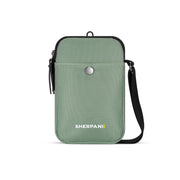 Sherpani Simplicity Anti-Theft Crossbody Wallet, RFID Protection, Water-Resistant Recycled Nylon, Adjustable Strap, Gunmetal Hardware