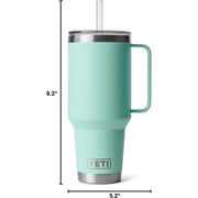 YETI Rambler Mug with Straw Lid - Seafoam - 42 oz. - Stainless Steel