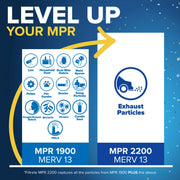Filtrete 14x20x1 HVAC Furnace Air Filter, MPR 1900, MERV 13, Ultimate Allergen Reduction, 4 Pack, UA05-4