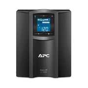 APC Smart-UPS SMC1000C 1000VA 600W Line Interactive Tower UPS with SmartConnect, Pure Sine Wave, 8 NEMA 5-15R Outlets, Black