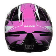 Raider RX1 Adult MX Off-Road Motorcycle Helmet, Lightweight Thermoplastic, DOT Certified, Pink, Medium, 2121314