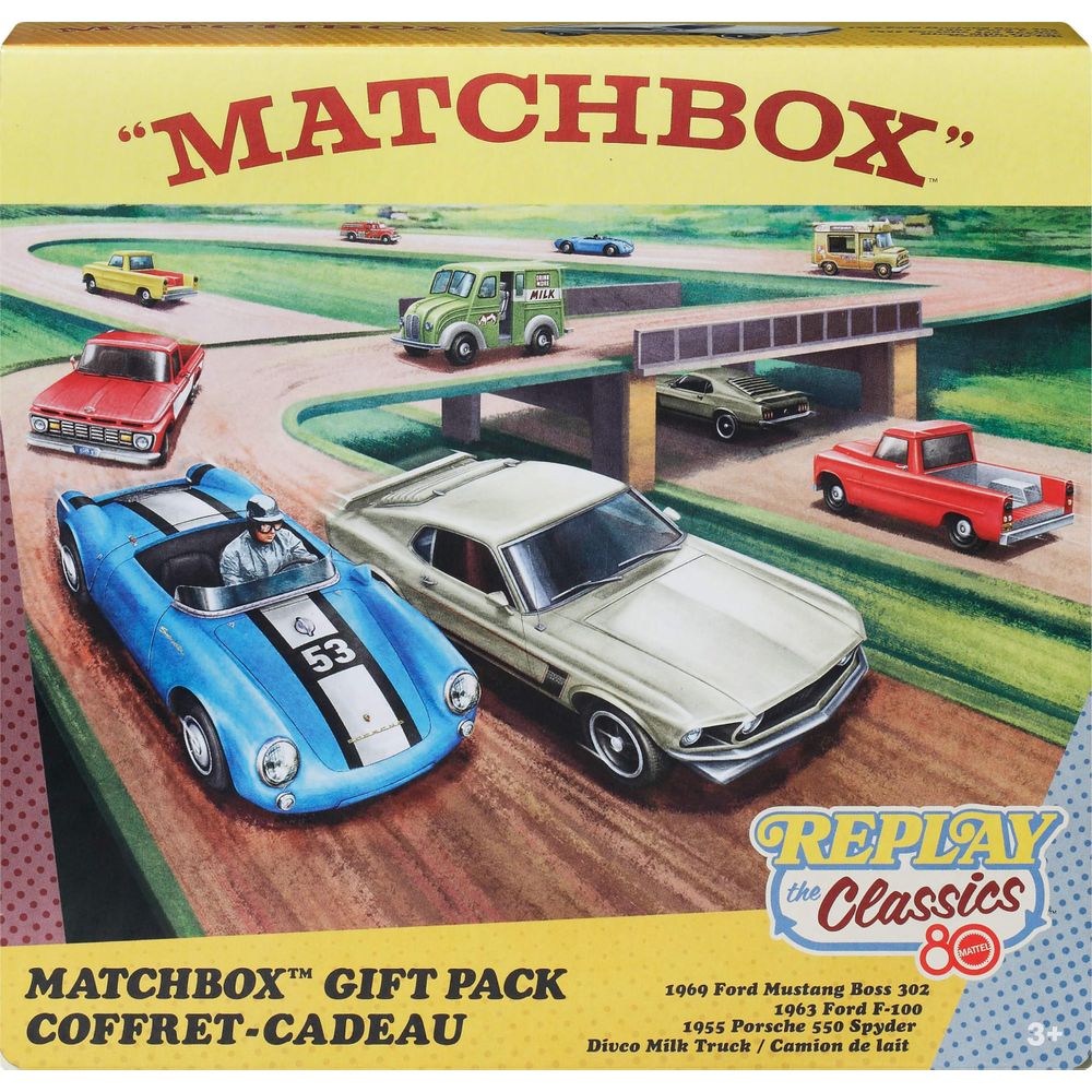 Mattel Matchbox Replay the Classics 80th Anniversary 4-Pack Die-Cast 1 ...