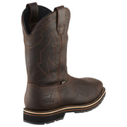 Irish Setter Kittson Waterproof Square Steel Toe Western Work Boots for Men- Dark Brown - 9.5M