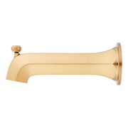 Signature Hardware Elita 7in Integrated Diverter Tub Spout, Brushed Nickel, Metal Construction, Wall Mount, 955089
