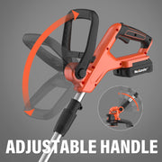 Maxlander Cordless String Trimmer and Edger, 20V, 12 Inch Cutting Diameter, Lightweight Battery Operated with 8 Replacement Spools, Includes 2x2.0Ah Batteries and Charger
