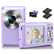 Hicshon DC403 44MP Digital Camera 1080P Video W/32GB TF Card