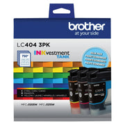 Brother LC4043PKW Genuine 3-PackINKvestment Tank Printer Ink Cartridges - Cyan, Magenta & Yellow