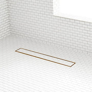 Signature Hardware ZA3-T01-40-PB-C Cohen Linear Tile-In Shower Drain With Drain Flange - Polished Brass