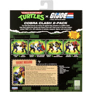 Playmates Teenage Mutant Ninja Turtles x G.I. Joe Action Figure 2-Pack with Weapon Accessories, Multicolor, 9 in TMNT GI Joe Battle Pack