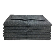 UBMOVE Moving Blankets 12-Pack, 54 in x 72 in, Gray, Cotton Blend Textile Pads, Lightweight Durable Protection MOVEBLKTEX12