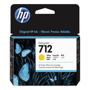 712 Yellow Ink Cartridge, 29 ml, 3ED69A