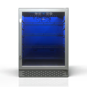 TCL 161 Can Beverage Cooler, 24 In, Stainless Steel, Wi-Fi Enabled, Adjustable Temperature, LED Lighting, Compact TRV161BAS