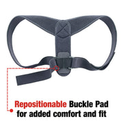 Ace Brand Posture Corrector Adjustable Back Brace, Black, One Size Fits Most, 208620