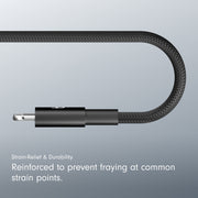 Beats USB-C to Lightning Woven Cable, Fast Charging, Durable Braided Design, 1.5 m, Bolt Black, MDGK4LL/A