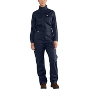 Carhartt Flame-Resistant Rugged Flex Twill Coveralls for Ladies - Dark Navy - XS - Short