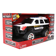 Sunny Days Entertainment Maxx Action Large Rescue Police SUV Motorized Toy Vehicle with LED Lights and Sounds, Multicolor, 11.75 in, 320174