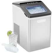 Iceman Pebble Countertop Nugget Ice Maker, Stainless Steel, 2.4lb Capacity, 33lb Daily Output, LED Indicator, Self-Cleaning, RJ56-PB18-SS