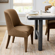 Better Homes & Gardens Windsor Upholstered Dining Chair, Premium Tobacco Fabric, High-Density Foam Cushions, Durable Wood Construction, 2 Pack