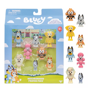 Bluey 17676 Neighborhood Friends 8 Pack, 2-2.5 Inch Articulated Figures, Ages 3+
