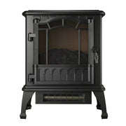 Mainstays SHAG-G24F Black 1500w 2-Setting 3D Electric Stove Heater with Life-like Flame