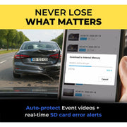 Blackvue DR590X-1CH Plus Dash Cam, Full HD 1080p 60FPS, STARVIS Sensor, Built-In Wi-Fi, Parking Mode with Hardwiring Cable, 32GB Storage