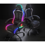 GTRACING GTW-500-BLK-V GTW500 Lumina Elite LED & Bluetooth Speaker Gaming Chair, Black