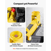 KFFKFF Low Profile Floor Jack, 1.5 Ton Capacity, Steel Racing Jack with Quick Lift Pump, 5.1-12.2 in Lifting Range, VL-80015