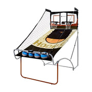 MD Sports BG130Y23001 EZ-Fold 2-Player 80.5 inch Arcade Basketball Game with Authentic PC Backboard, Multi-Color