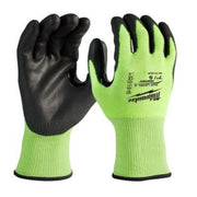 Milwaukee 48-73-8930B High Visibility Cut Level 3 Polyurethane Dipped Gloves
