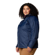 Columbia Women's Arcadia II Rain Jacket, Omni-Tech Waterproof, Lightweight, Packable, Collegiate Navy, Medium, 153411