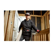 Milwaukee 351B-XL Men's Midweight Cotton/Polyester Long-Sleeve Pullover Hoodie X-Large Black