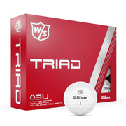 Wilson Staff Triad Golf Balls, High MOI Design, Ultra-Thin Cast Urethane Cover, White, 12-Pack, WG2004903W
