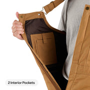 Berne Heritage Insulated Duck Bib Overalls - Bark - XL - Short